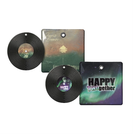 [Be On Cafe] Happy Twogether : Vinyl Record Keyring Set