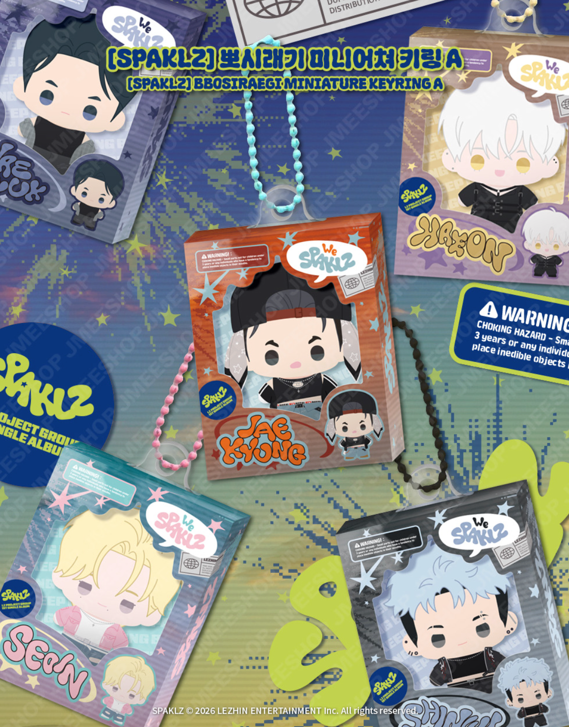 [POP-UP] 2026 World-Tour SPAKLZ : BBOSIRAEGI Miniature Keyring A/B