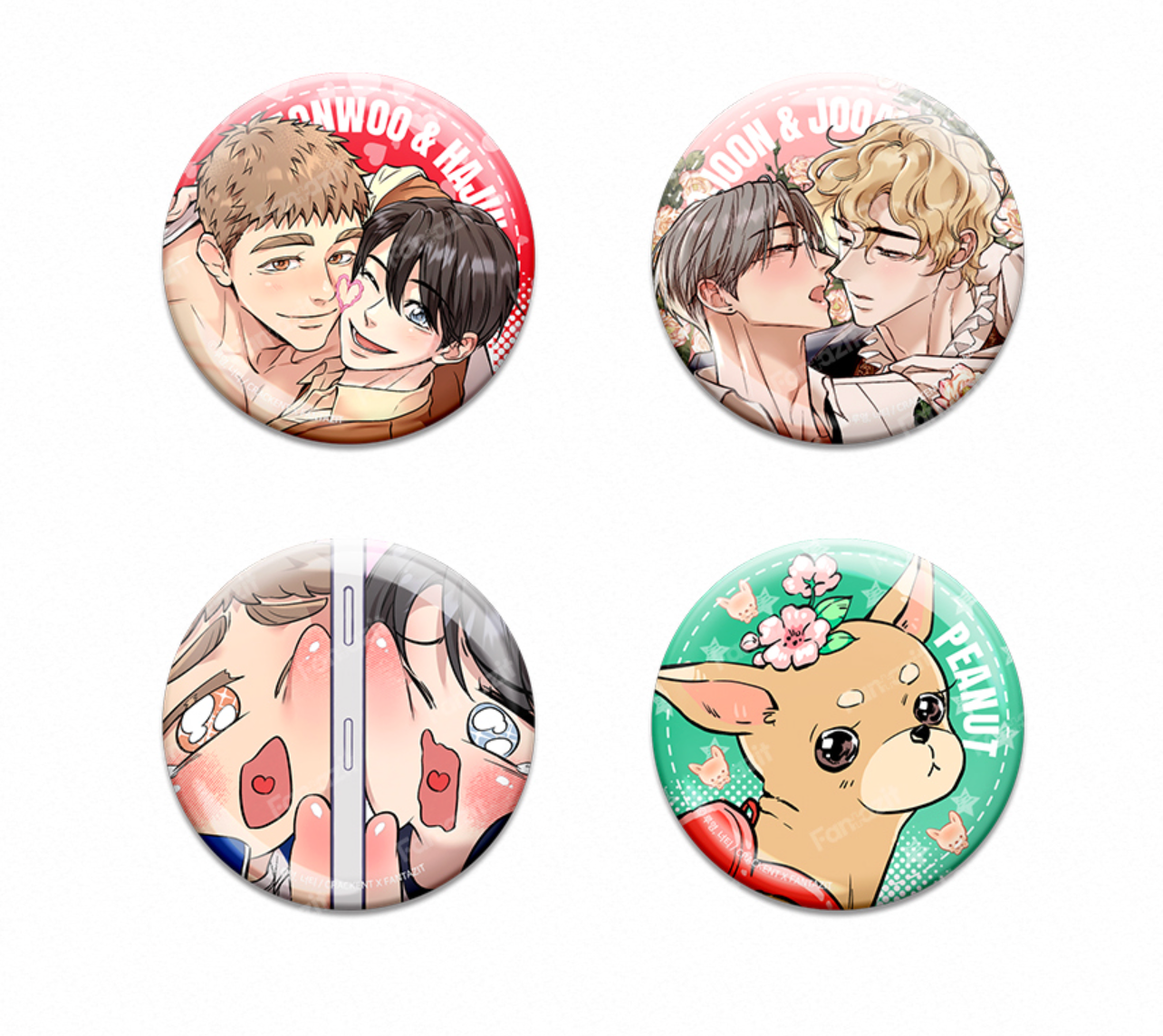 [pre-order][Fantazit Cafe] Honey Bear : Can Badge(random)