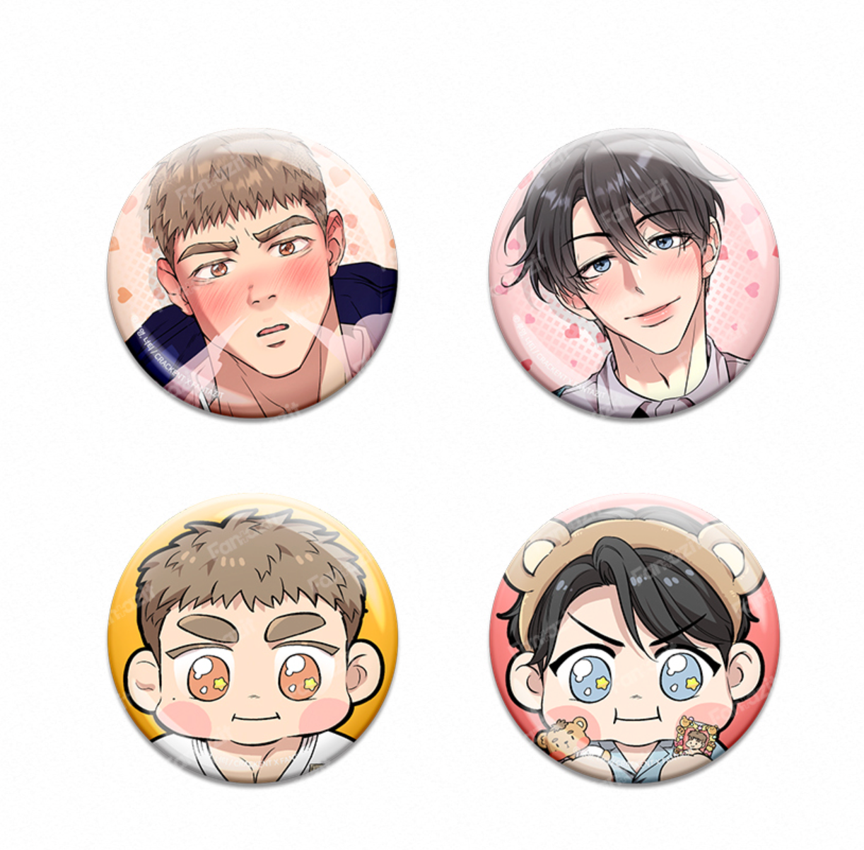 [pre-order][Fantazit Cafe] Honey Bear : Can Badge(random)