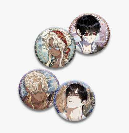 [LEBOM CAFE] Blossoms of the White Night : Can Badge Set
