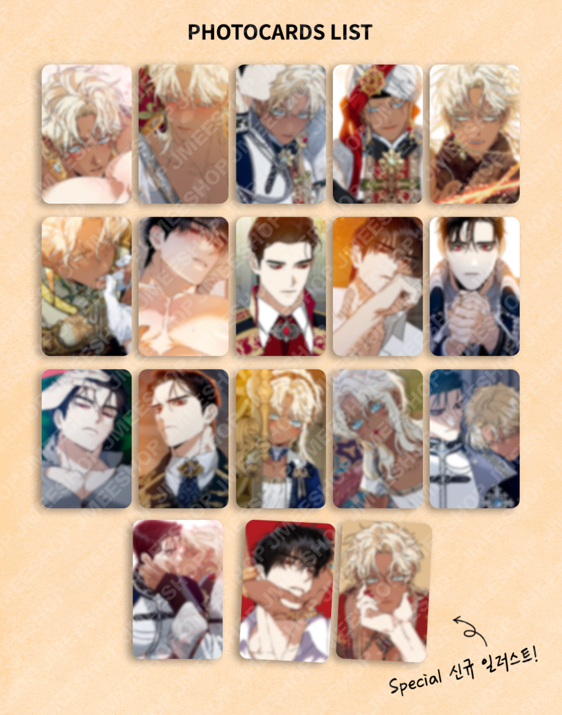 [LEBOM CAFE] Blossoms of the White Night : Collection Photo cards
