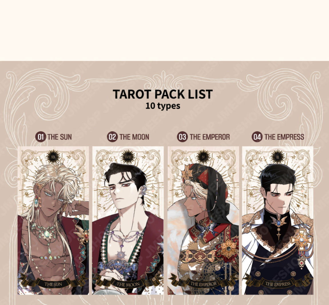 [LEBOM CAFE] Blossoms of the White Night : Tarot Card Pack