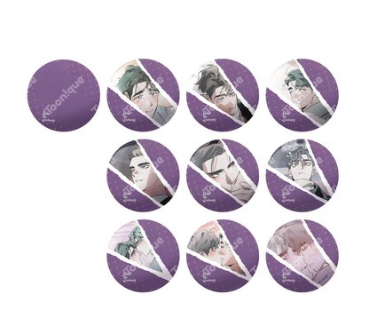 [Toonique Cafe] Define The Relationship : DIY Illustration Can Badge SET