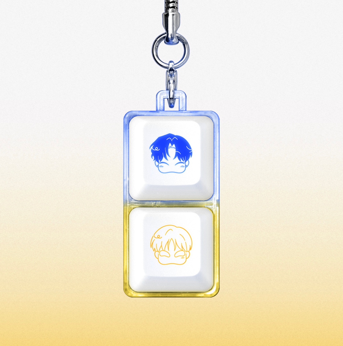 [Aniplus Cafe] One-Room TA : LED Keycap Keyring Woo-yoon & Jinhyung Ver.