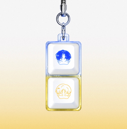 [Aniplus Cafe] One-Room TA : LED Keycap Keyring Woo-yoon & Jinhyung Ver.