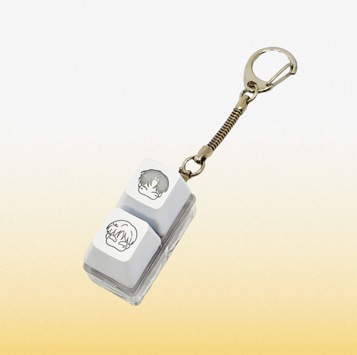 [Aniplus Cafe] One-Room TA : LED Keycap Keyring Woo-yoon & Jinhyung Ver.