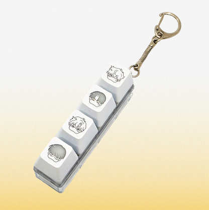 [Aniplus Cafe] One-Room TA : LED Keycap Keyring Love square Ver.