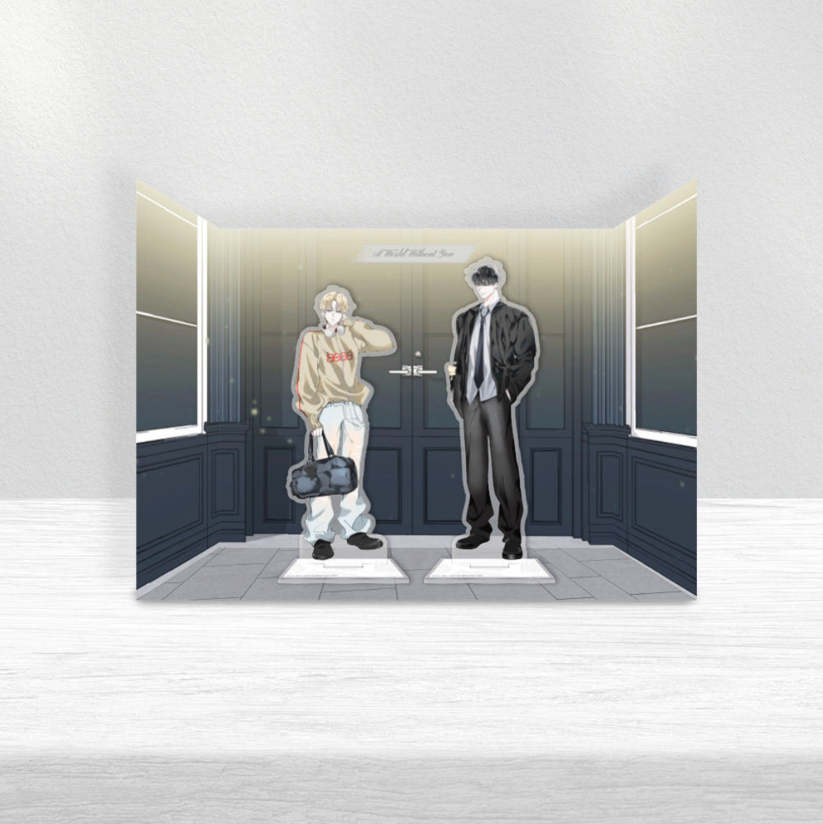 [collaboration cafe] A World Without You : Acrylic Stand Background Package