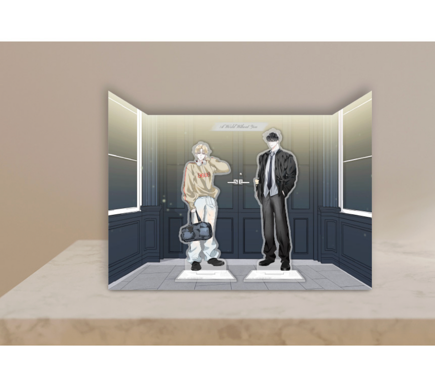 [collaboration cafe] A World Without You : Acrylic Stand Background Package