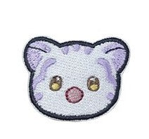 [POP-UP] Daon Webtoon The Black Leopard Family's Snow Leopard Baby : Embroidered Patch Brooch