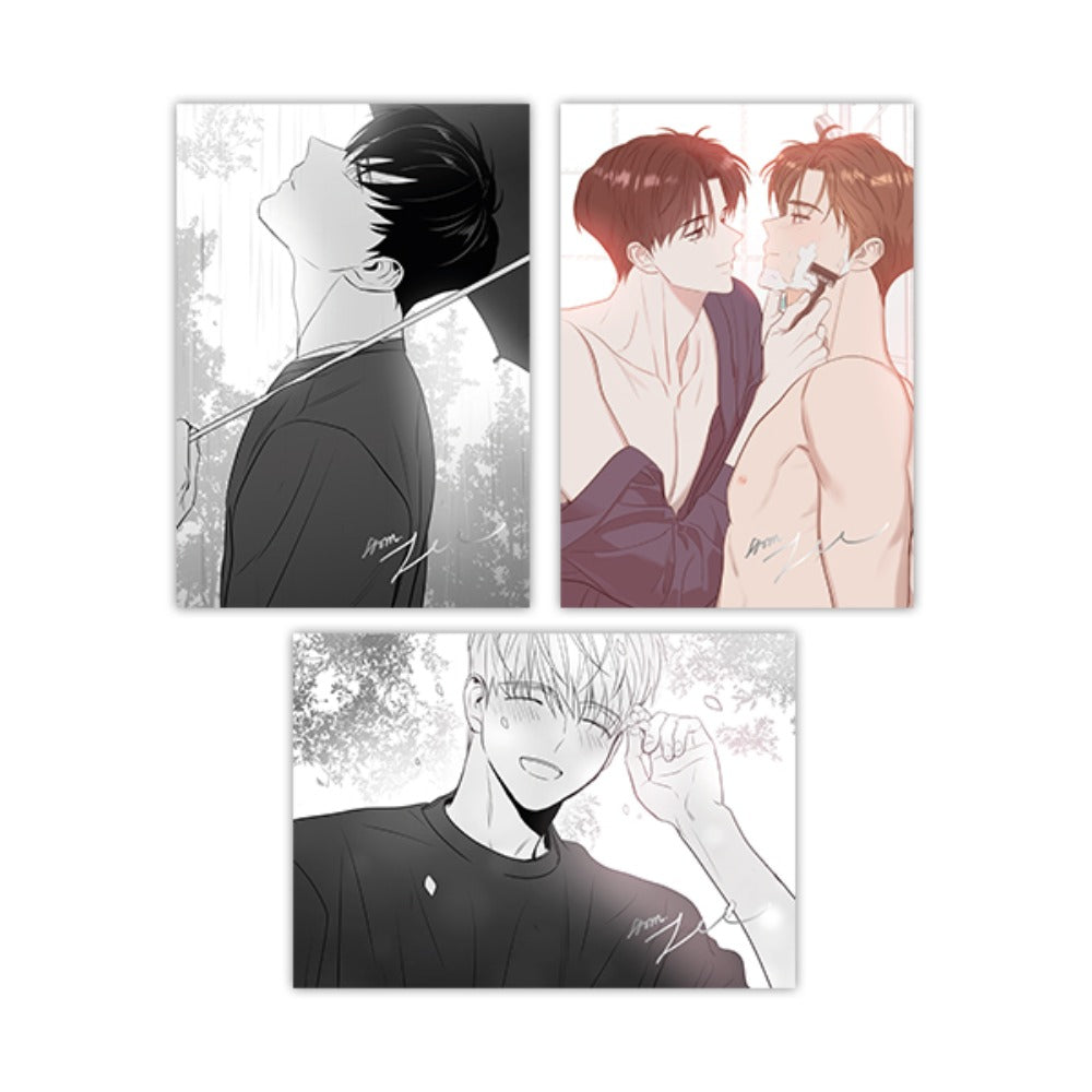 [collaboration cafe] Author Zec(Lover Boy, Sparkling Baby) : Lover Boy Illustration art board set(3p)