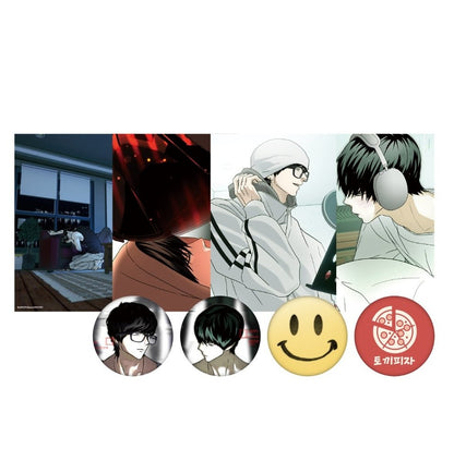 [Be On Cafe] Happy Twogether : 4 Posters + 4 Can badges