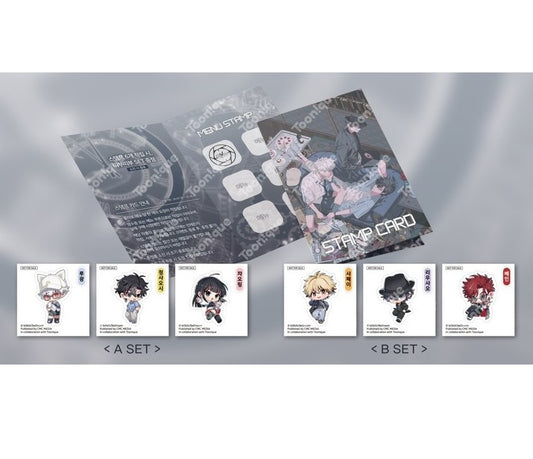 [Toonique Cafe] LINK CLICK : Stamp Card + Seal Sticker