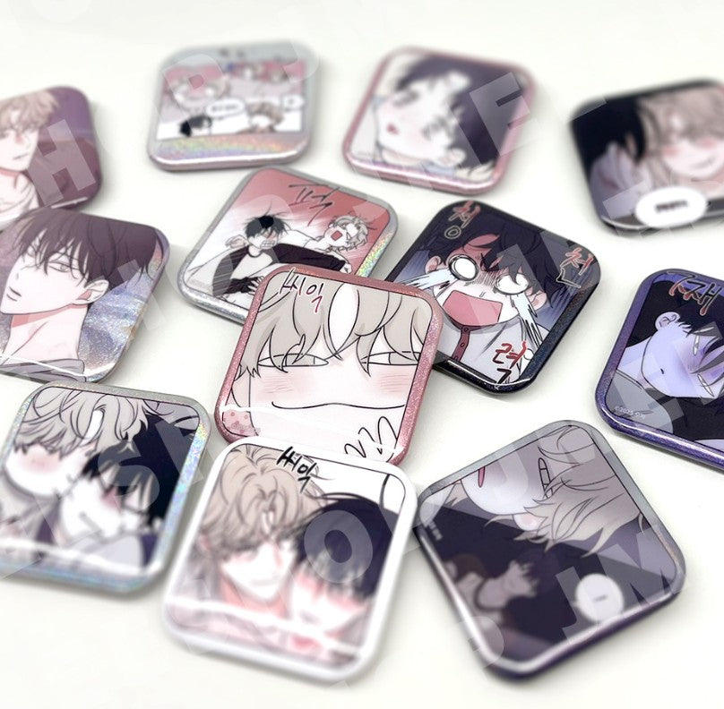 Low Tide in Twilight : Collection Square Can Badge