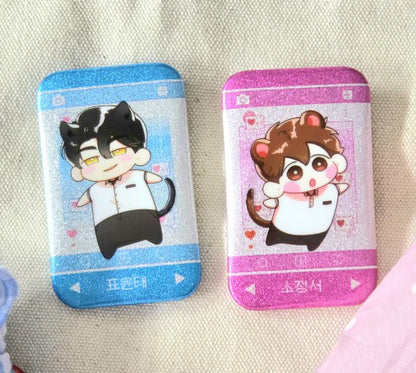 He Might Bite! : Can Badge Set