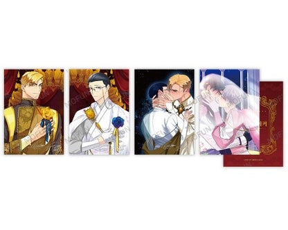 [collaboration cafe] King's Maker : Illustration art board set(4p)