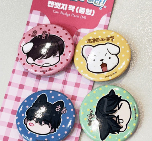 [pre-order] Paws & Claws : Can Badge Pack(M)