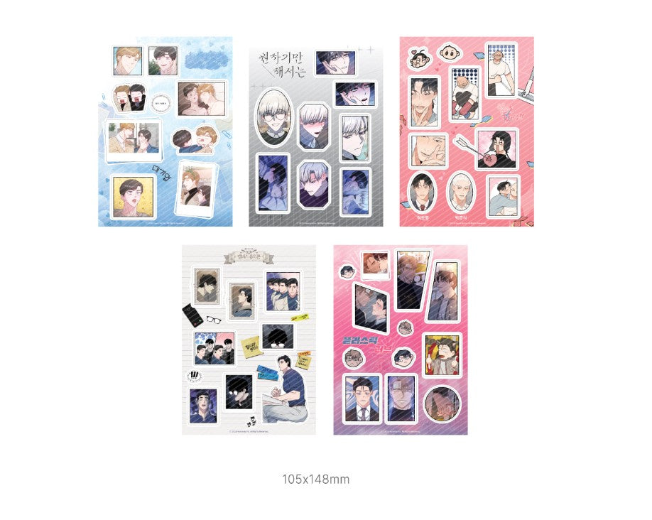 [collaboration cafe] Heavenly Hotel : Half cut Stickers