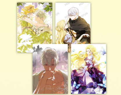 [pre-order][collaboration cafe] How to Win My Husband Over : Illustration art board set(4p)