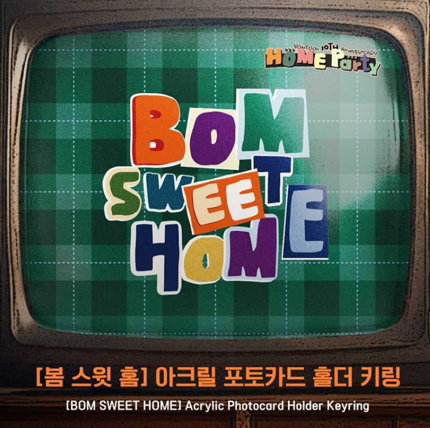 [BOMTOON POP-UP][10th Anni. Home Party][BOM SWEET HOME] Acrylic Photocard Holder Keyring