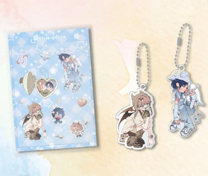 [Be On Cafe] Sketch(off the record) : Acrylic Keyring 2P + Sticker