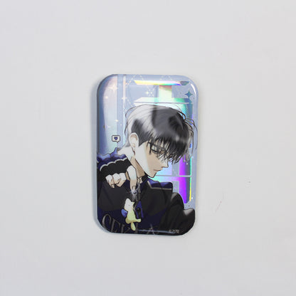 A World Without You : Square Holographic Badge Set (2 Designs)