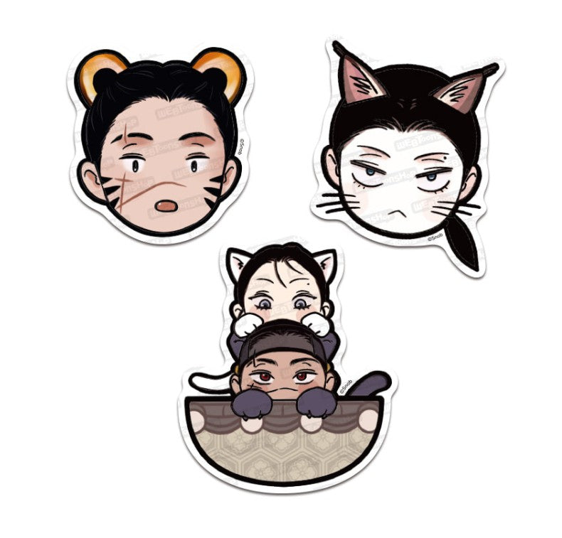 Steel Under Silk : Big Cut-Out Stickers