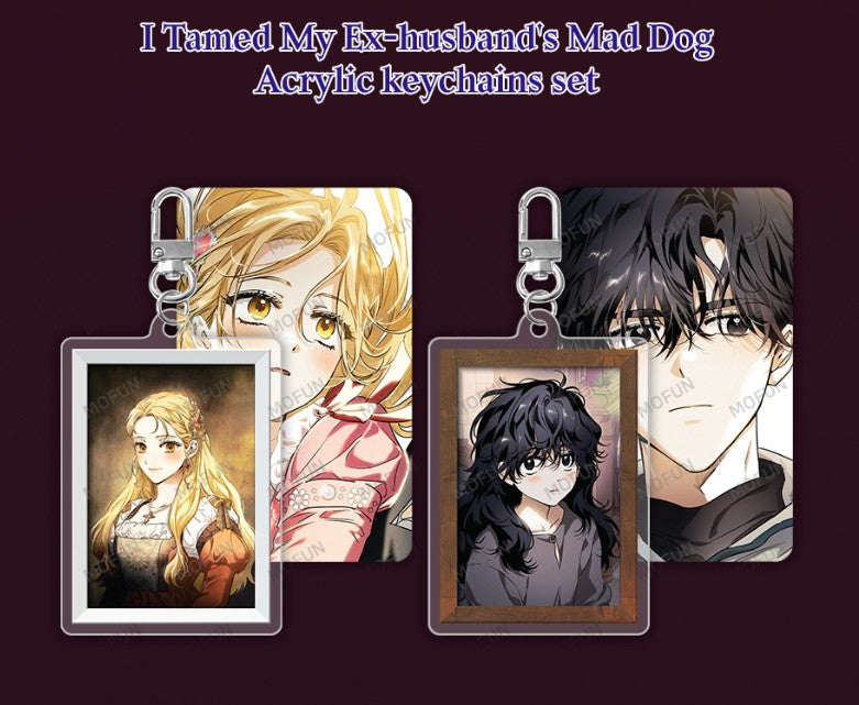 [pre-order][collaboration cafe] I Tamed My Ex-Husband's Mad Dog : Acrylic Keyring set