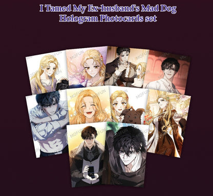 [pre-order][collaboration cafe] I Tamed My Ex-Husband's Mad Dog : Hologram postcard set