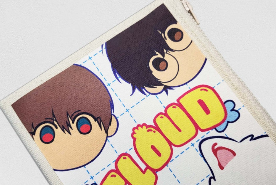 Lost in the Cloud : acrylic keyring & canvas pouch