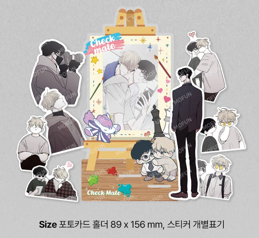 CHECKMATE : Acrylic photocard stand, Stickers set