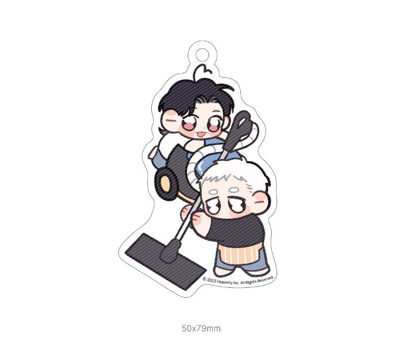 [collaboration cafe] Heavenly Hotel : Cleaning Is Done Acrylic Keyring