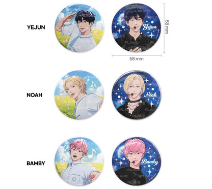 [pre-order][collaboration cafe] PLAVE : Hologram Can badges(random)