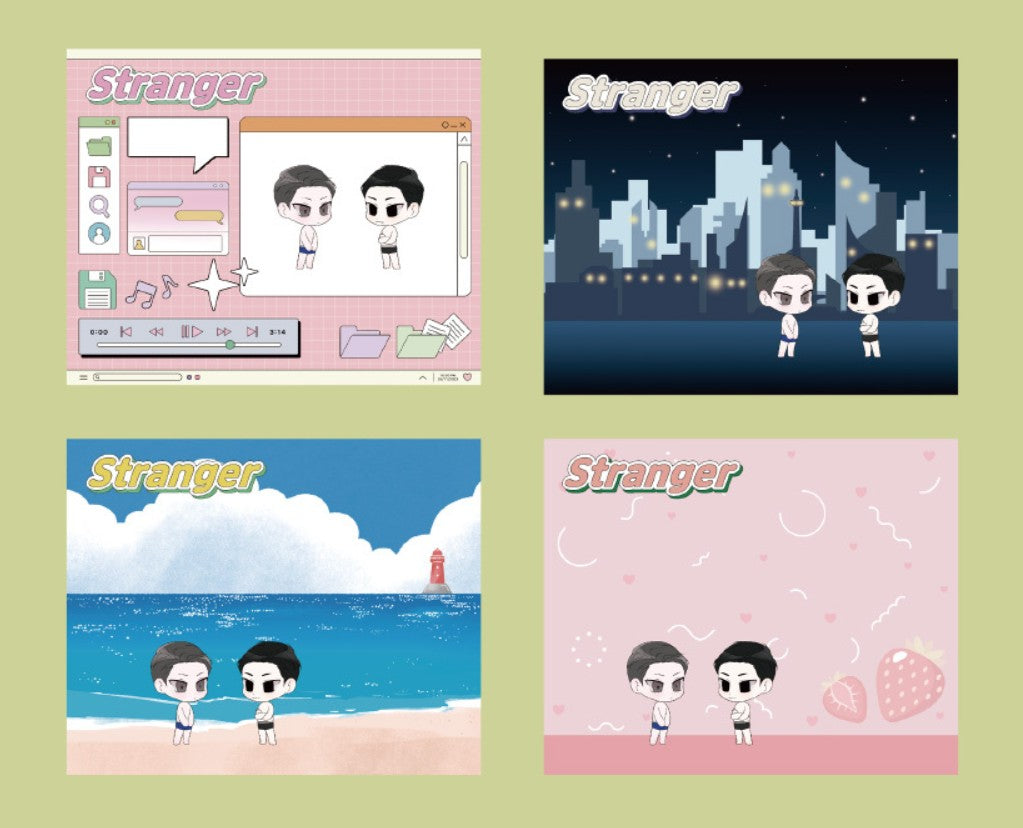 [collaboration cafe] Stranger : dress up sticker set