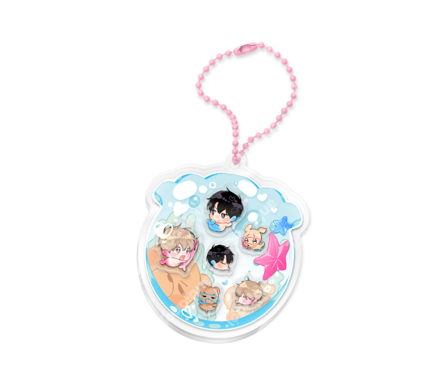 [pre-order][Toonique Cafe] Hyung's Omega : Acrylic Shaker Keyring
