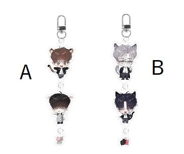 [collaboration cafe] Author Zec(Lover Boy, Sparkling Baby) : Acrylic Keyring