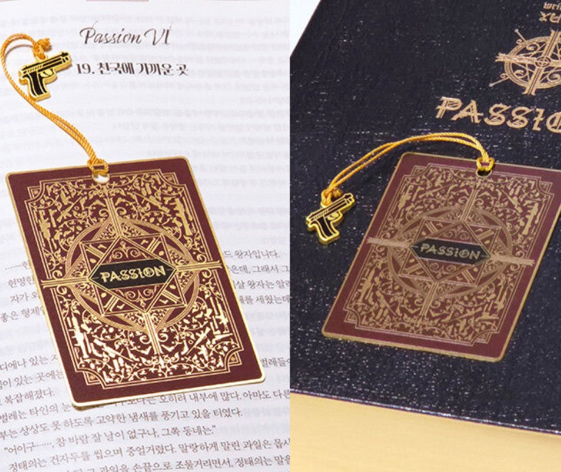 PASSION : Metal Charm Bookmark