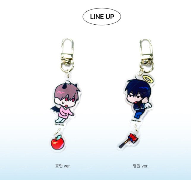 Dead Man Switch : Acrylic Keyring set