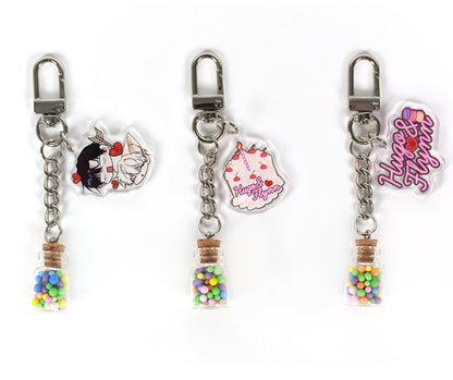 [POP UP] Plin's Love Juice : glass bottle keyring
