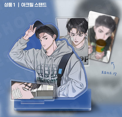 Pond Where Flowers Fall : Scene Acrylic Stand, Can Badge