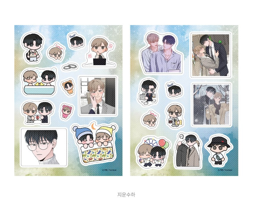 [collaboration cafe] My Suha : Half Cutting Sticker SET