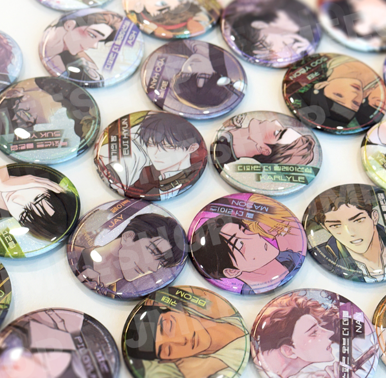 [BOMTOON POP-UP][10th Anni. Home Party][Märchen] Theme Can Badge Complete Set