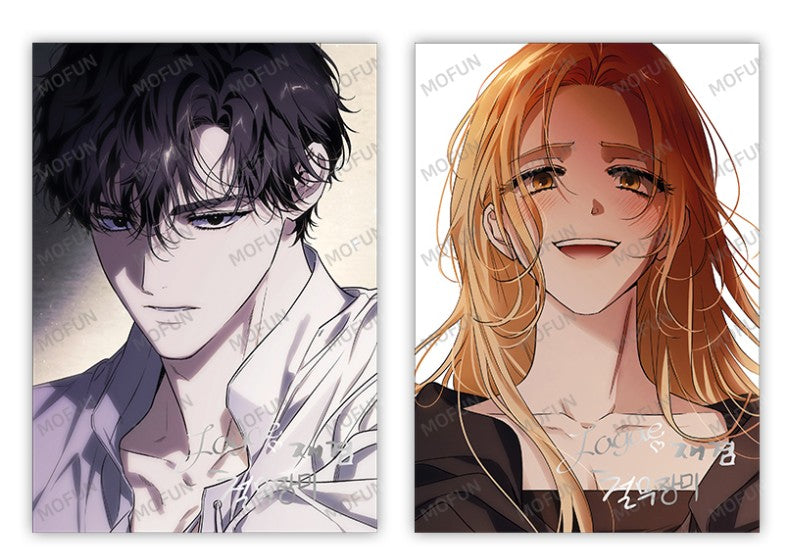 [pre-order][collaboration cafe] I Tamed My Ex-Husband's Mad Dog : Illustration art board set(4p)