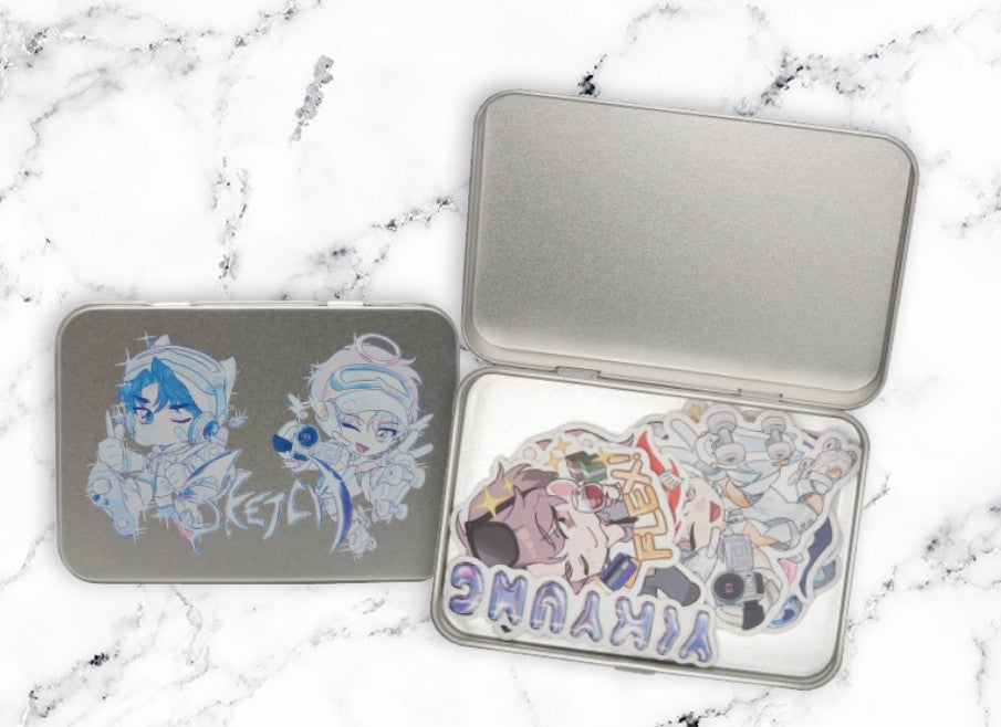 [collaboration cafe] 'Sketch' : Tin Case Set