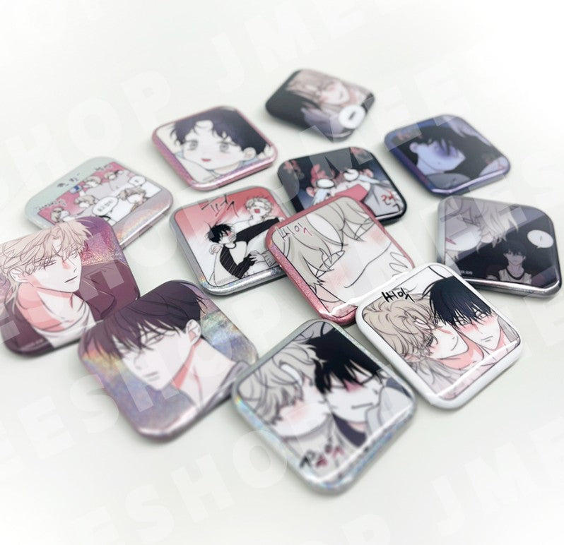 Low Tide in Twilight : Collection Square Can Badge