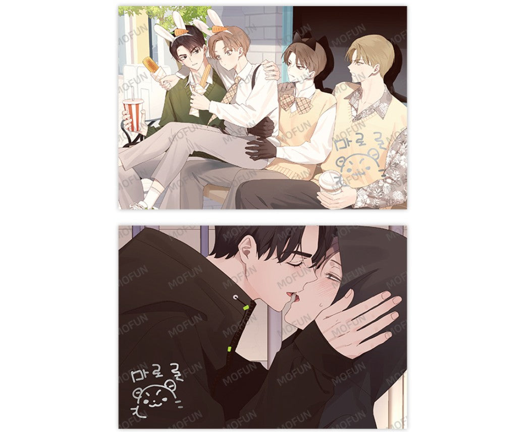 [collaboration cafe] Beyond Together 2nd : 4 Week Lover : Illustration art board set(2p)