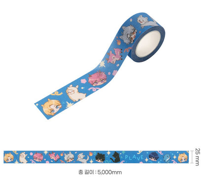 [pre-order][collaboration cafe] PLAVE : Glitter Washi Tape