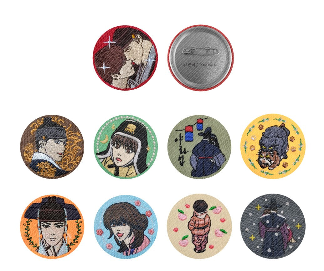 [collaboration cafe] Painter of the Night : embroidery can badge