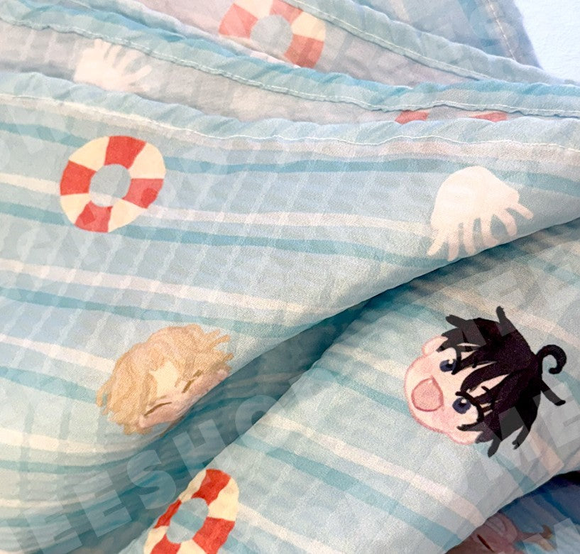 Low Tide in Twilight : Jellyfish Summer Blanket